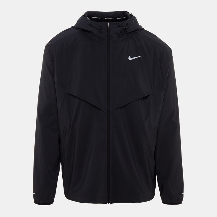Nike Men's Windrunner Repel Running Jacket Black Nike Men's Windrunner Repel Running Jacket Black image number 0