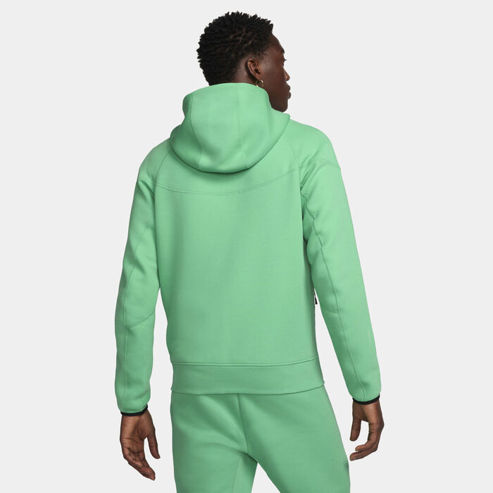 Nike Men's Sportswear Tech Fleece Windrunner Full-Zip Hoodie Green Nike Men's Sportswear Tech Fleece Windrunner Full-Zip Hoodie Green image number 1