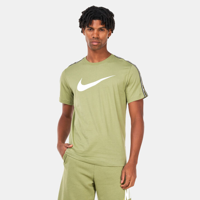 Nike Men's Sportswear Repeat Swoosh T-Shirt Green Nike Men's Sportswear Repeat Swoosh T-Shirt Green image number 0