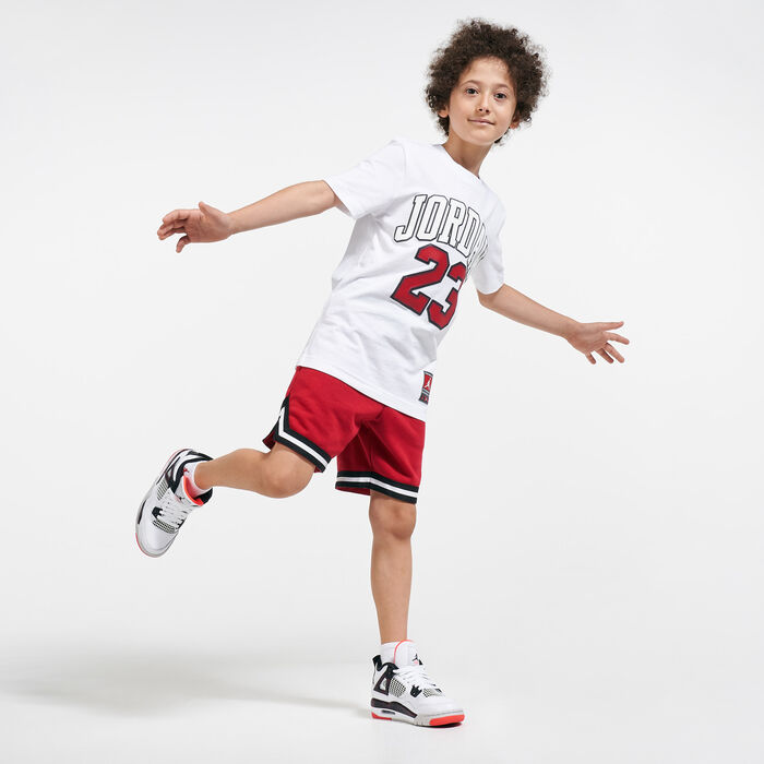 Jordan Kids' Big T-Shirt White Jordan Kids' Big T-Shirt White image number 2
