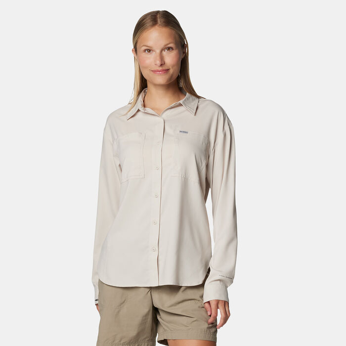 Columbia Women's Silver Ridge Utility Lite Shirt Beige image number 0