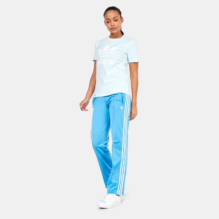 adidas Originals Women's Adicolor Classics Trefoil T-Shirt Blue adidas Originals Women's Adicolor Classics Trefoil T-Shirt Blue image number 2