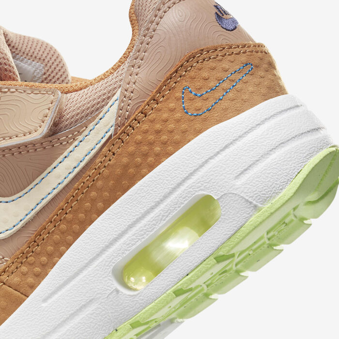 Nike Kids' Air Max 1 SE EasyOn Shoes Beige Nike Kids' Air Max 1 SE EasyOn Shoes Beige image number 7