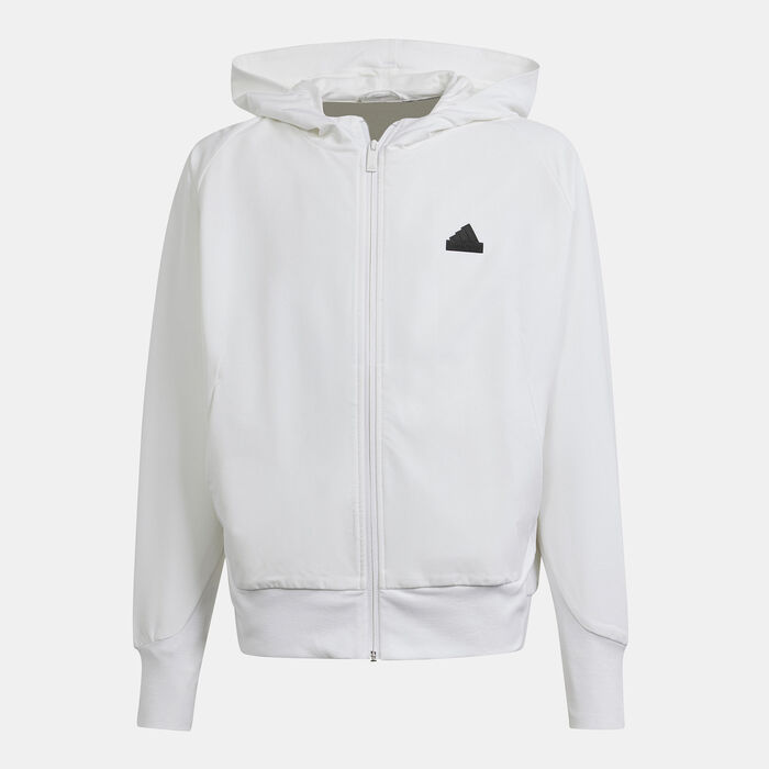 adidas Kids' ZNE Track Jacket White adidas Kids' ZNE Track Jacket White image number 0