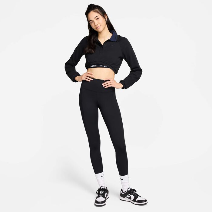 Nike Women's One Dri-FIT 7/8 Training Leggings Black Nike Women's One Dri-FIT 7/8 Training Leggings Black image number 7