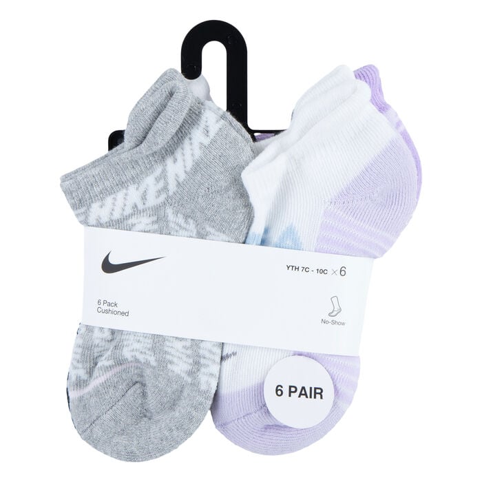 Nike Kids' Block Logo Socks (6 Pairs) White Nike Kids' Block Logo Socks (6 Pairs) White image number 2