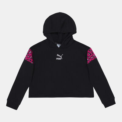 PUMA Kids' Classics Summer Roar Hoodie Black
