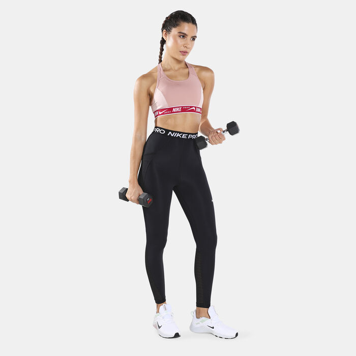 Nike Women's Pro Dri-FIT High-Rise Leggings Black Nike Women's Pro Dri-FIT High-Rise Leggings Black image number 2