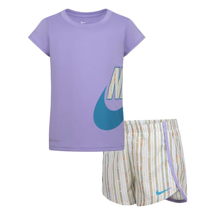 Nike Kids' Happy Camper T-Shirt and Shorts Set Beige Nike Kids' Happy Camper T-Shirt and Shorts Set Beige image number 0