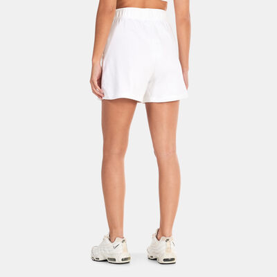 Nike Women's Air Fleece Shorts White Nike Women's Air Fleece Shorts White