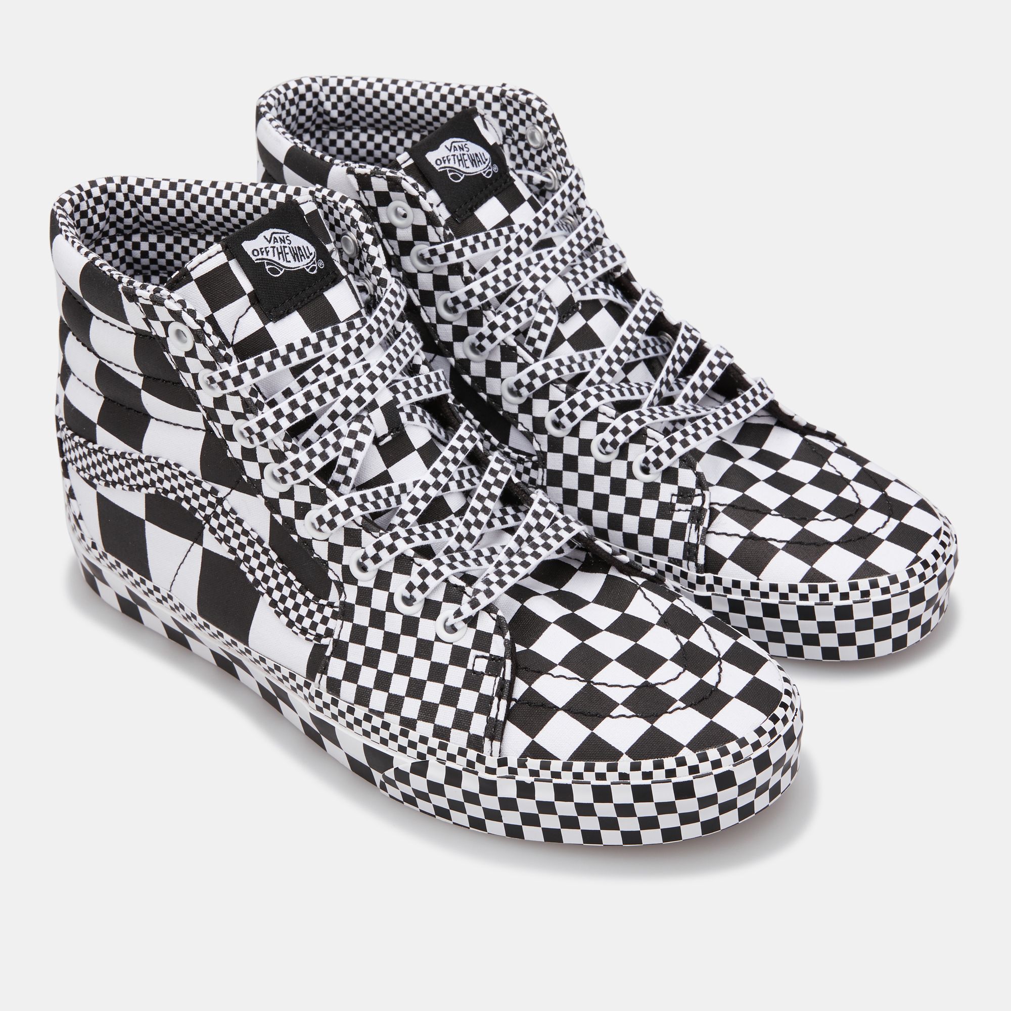 Checkerboard all over vans hot sale