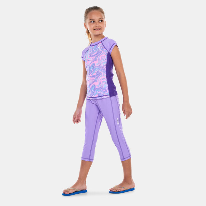 COEGA Kids' 3/4 Swimming Tights Purple image number 2