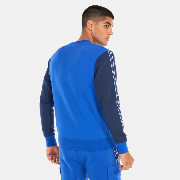 Nike Men's Sportswear Repeat Fleece Sweatshirt Blue image number 1