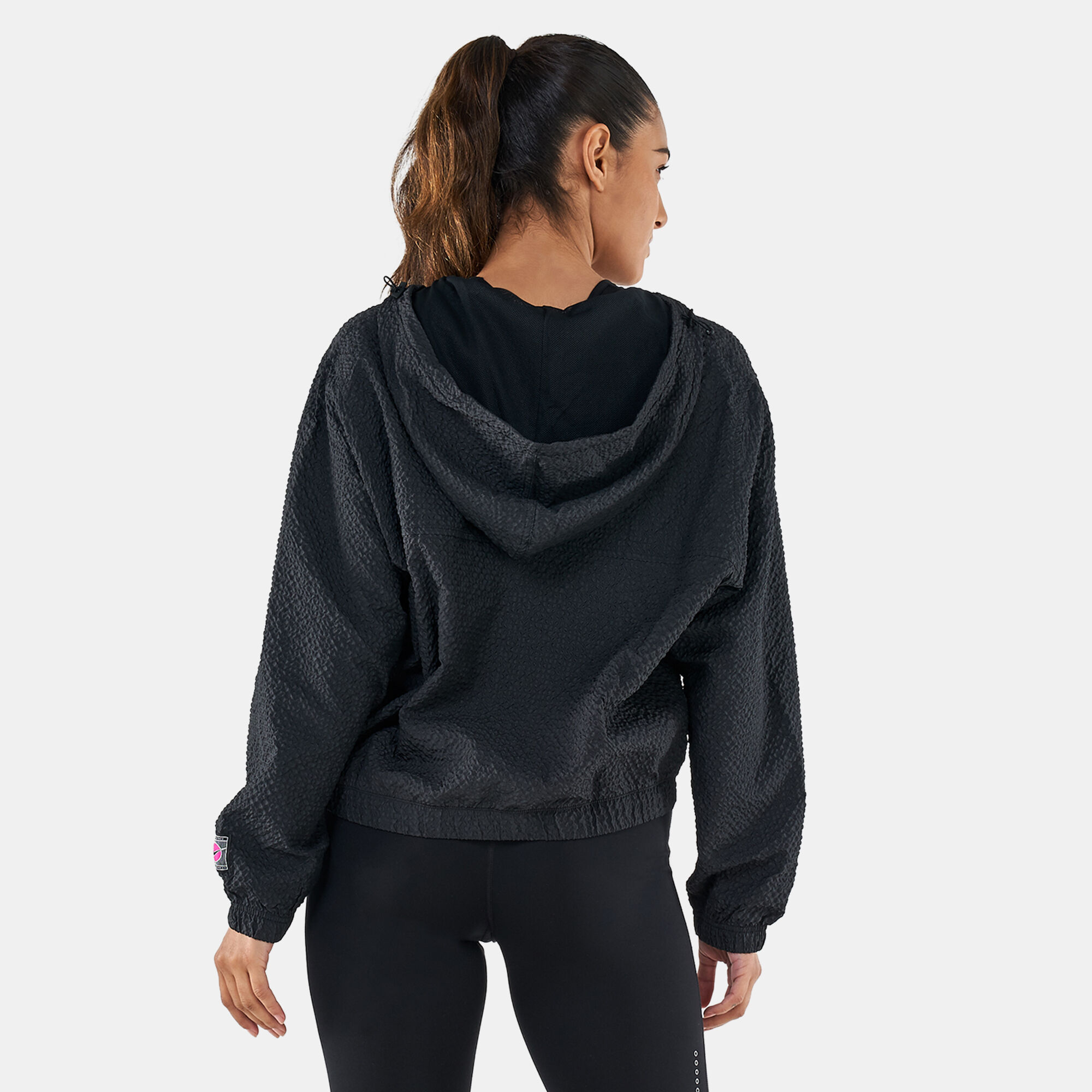 Women s Icon Clash Woven Running Pullover Jacket Black Nike in KSA SSS