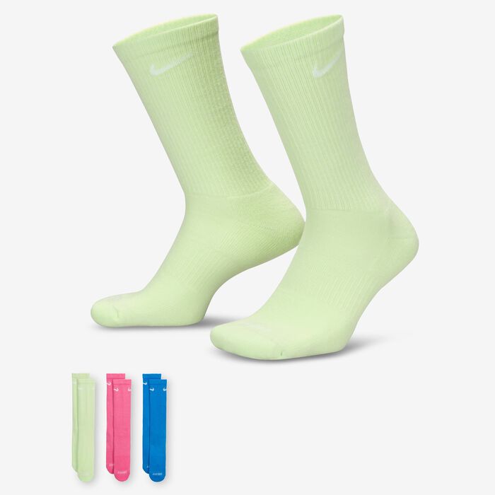 Nike Everyday Plus Cushioned Training Crew Socks (3 Pairs) Multi-Color Nike Everyday Plus Cushioned Training Crew Socks (3 Pairs) Multi-Color image number 0