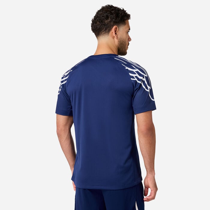 Jordan Men's Paris Saint-Germain 24/25 4th Replica Football Jersey Blue Jordan Men's Paris Saint-Germain 24/25 4th Replica Football Jersey Blue image number 1