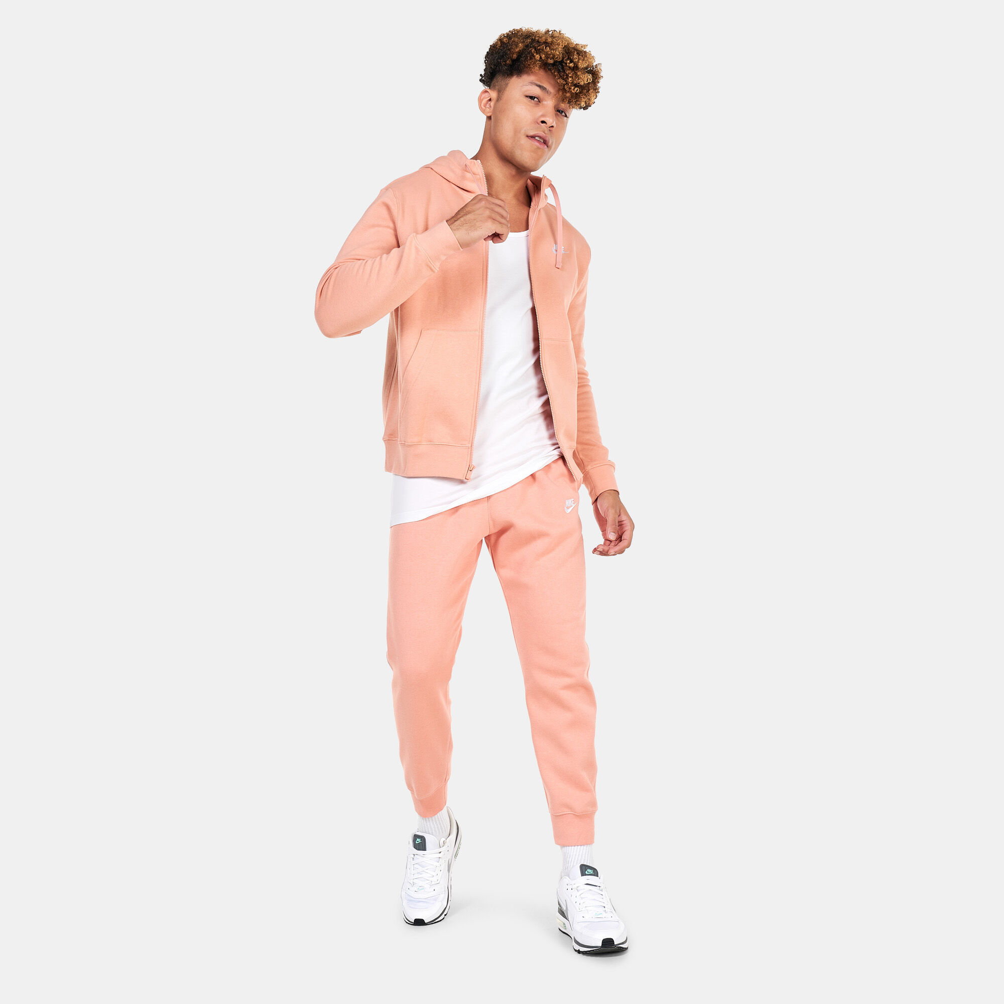 Nike men's sportswear club fleece sweatshorts pink top