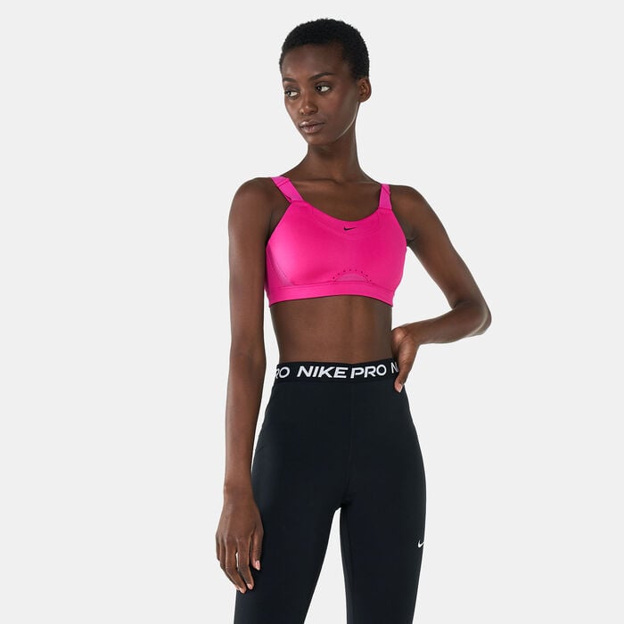 Buy Nike Women's Dri-FIT Swoosh High-Support Sports Bra Pink in KSA -SSS
