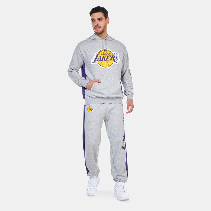 New Era Men's NBA Los Angeles Lakers Graphic Hoodie Grey New Era Men's NBA Los Angeles Lakers Graphic Hoodie Grey image number 2