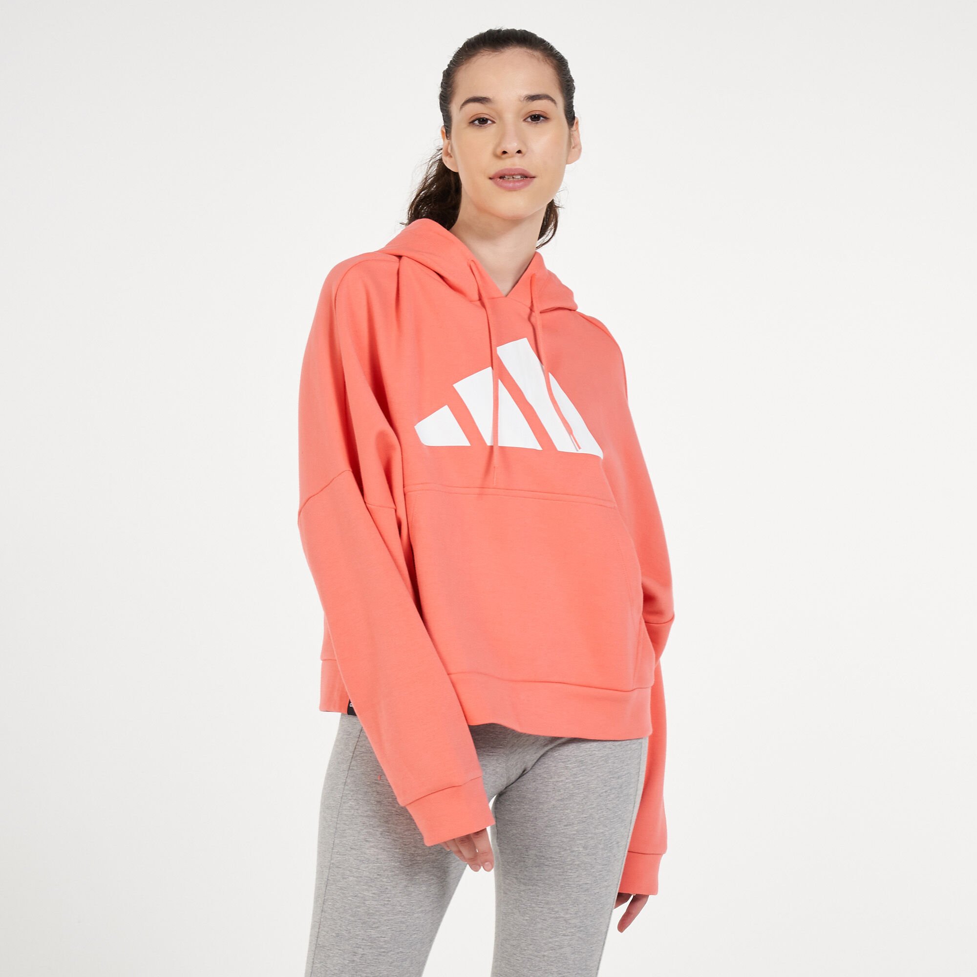Adidas hoodie coral new arrivals