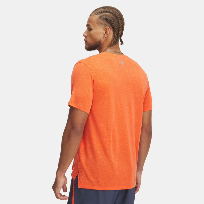 Under Armour Men's Launch Camo Running T-Shirt Orange Under Armour Men's Launch Camo Running T-Shirt Orange image number 1