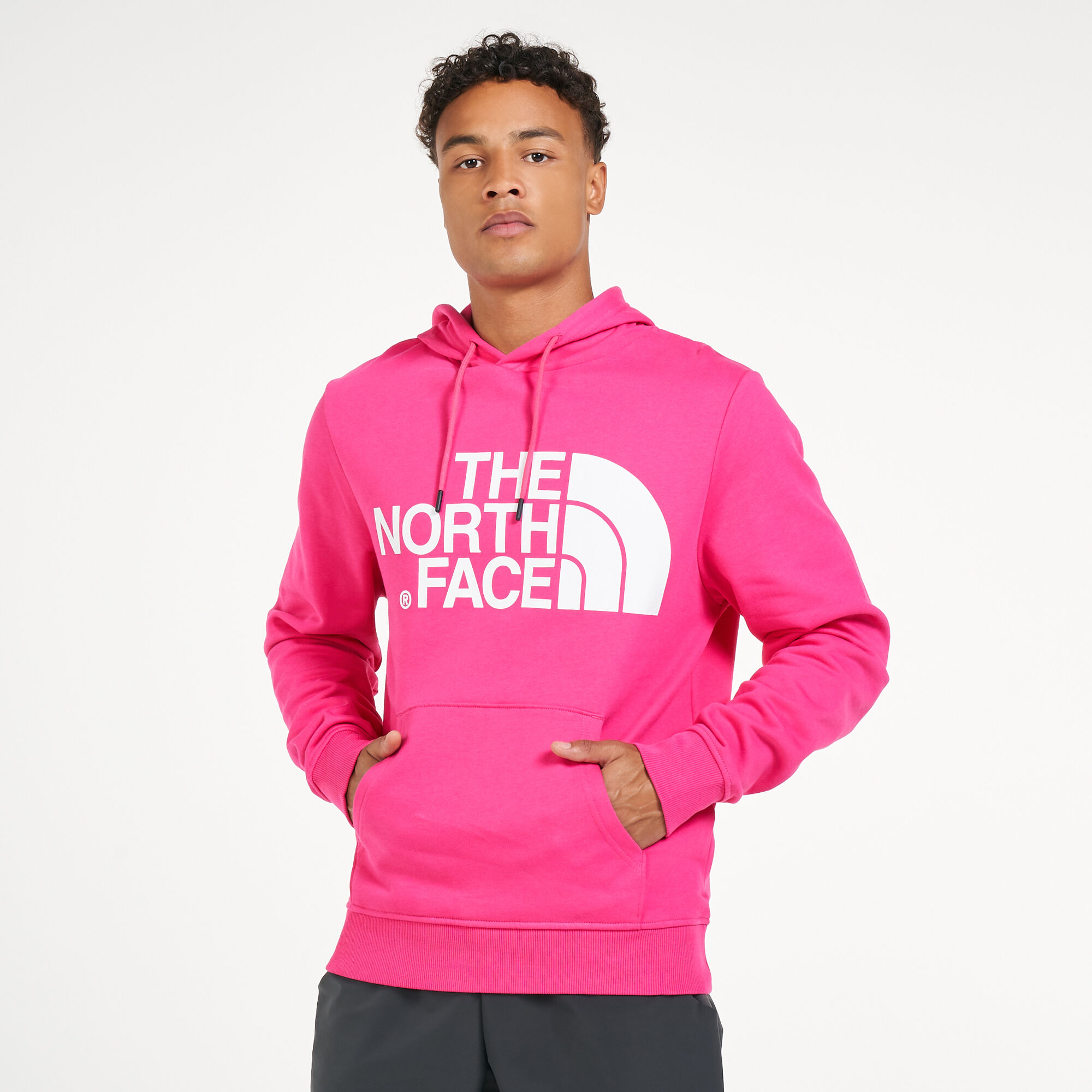 Pink north 2025 face hoodie mens