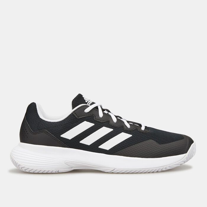 adidas Women's GameCourt 2.0 Tennis Shoe Black image number 0