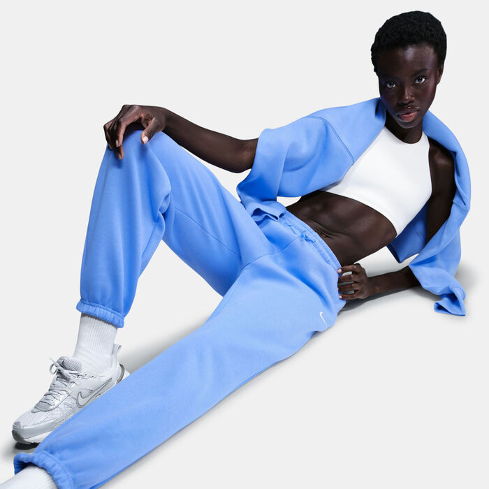 Nike Women's Sportswear Phoenix Fleece Sweatpants Blue Nike Women's Sportswear Phoenix Fleece Sweatpants Blue image number 3