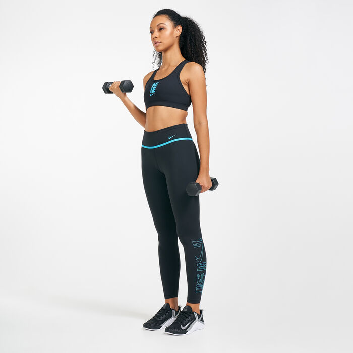 Nike Women's Icon Clash Swoosh Hybrid Sports Bra Red Nike Women's Icon Clash Swoosh Hybrid Sports Bra Red image number 2