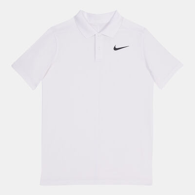 Nike Kids' Dri-FIT Victory SLD Polo Shirt White Nike Kids' Dri-FIT Victory SLD Polo Shirt White