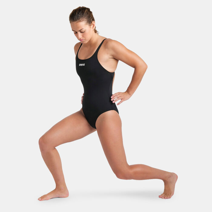 Arena Women's Pro Solid Team Swimsuit Black image number 2