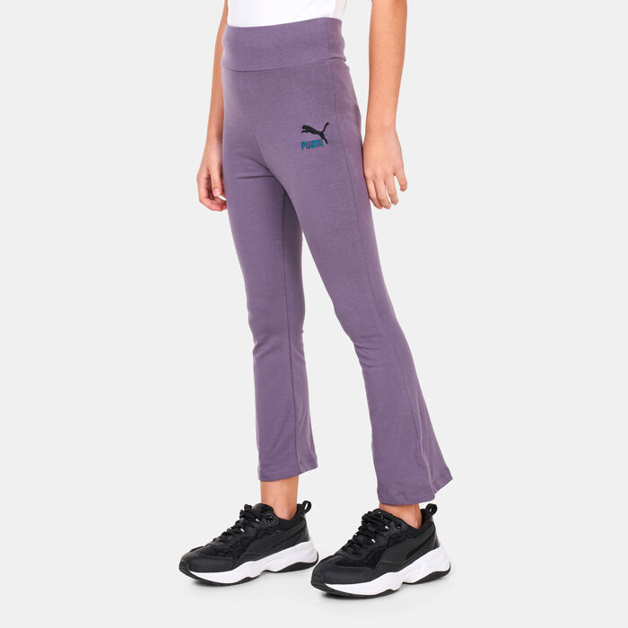 PUMA Kids' Classics Flared Leggings Purple PUMA Kids' Classics Flared Leggings Purple image number 0