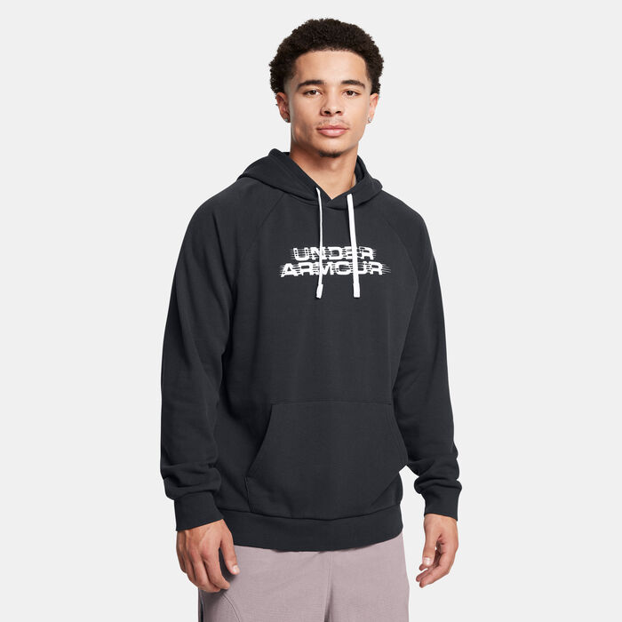 Under Armour Men's Rival Fleece Hoodie Black Under Armour Men's Rival Fleece Hoodie Black image number 0
