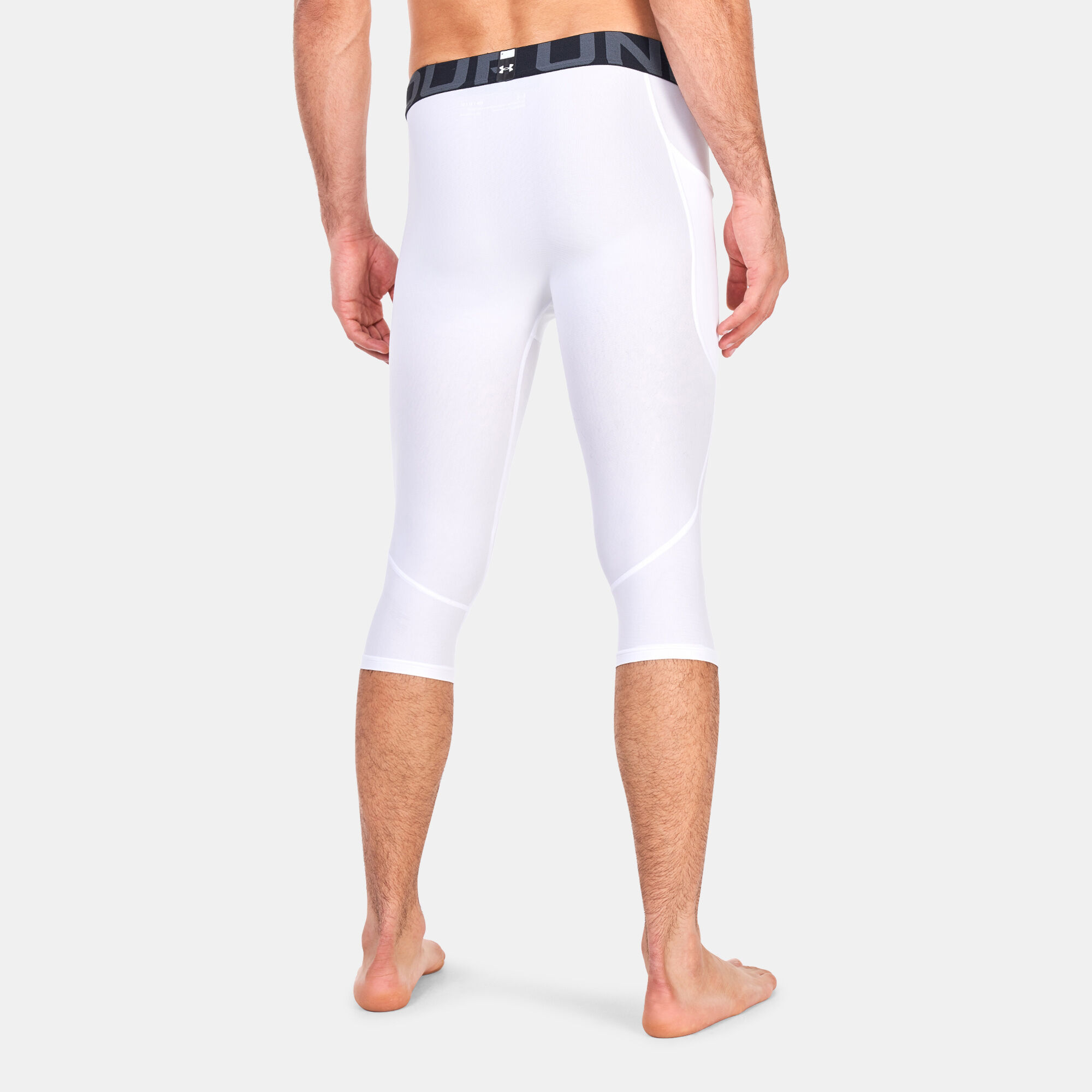 Men s HeatGear Compression Knee Tights White Under Armour in KSA SSS