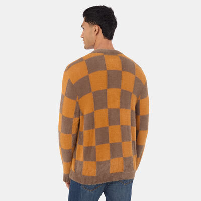 Vans Men's Canfield Checkerboard Cardigan Brown