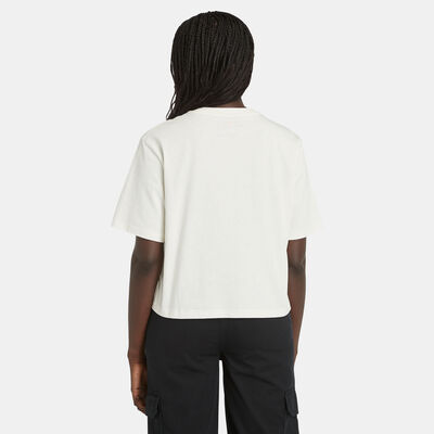 Timberland Women's Stack Logo T-Shirt White