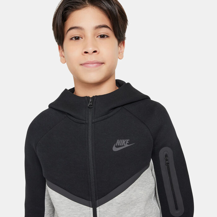 Nike Kids' Sportswear Tech Fleece Full-Zip Hoodie Black image number 3