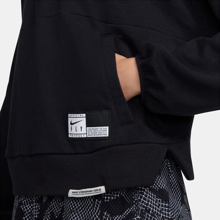 Nike Women's Swoosh Fly 1/4-Zip Basketball Graphic Top Black Nike Women's Swoosh Fly 1/4-Zip Basketball Graphic Top Black image number 4