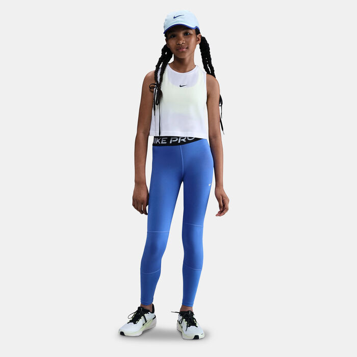 Nike Kids' Pro Dri-FIT Leggings Blue image number 1
