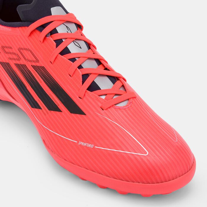 adidas Men's F50 League Turf Ground Football Shoes Blue image number 4