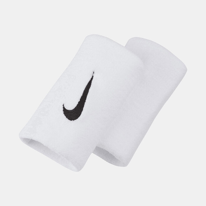 Nike Premier Dri-FIT Doublewide Tennis Wristbands (1 Pair) Black Nike Premier Dri-FIT Doublewide Tennis Wristbands (1 Pair) Black image number 1