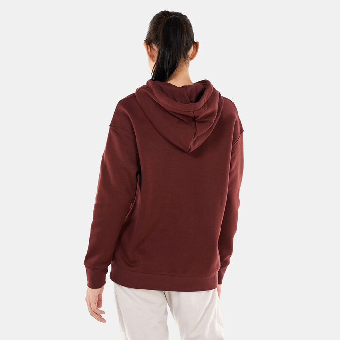 Under Armour Women's UA Essential Fleece Hoodie Red Under Armour Women's UA Essential Fleece Hoodie Red image number 1