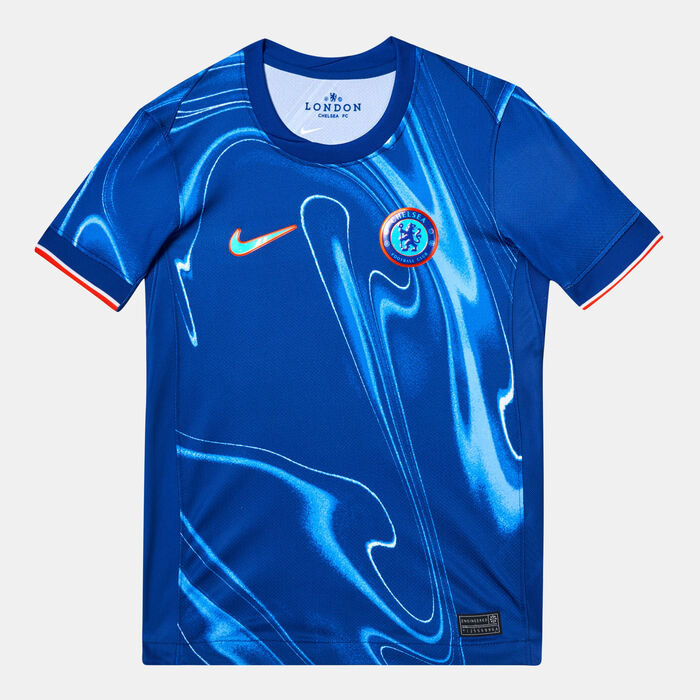 Nike Kids' Chelsea 24/25 Home Replica Football Jersey Blue Nike Kids' Chelsea 24/25 Home Replica Football Jersey Blue image number 0
