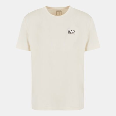 EA7 Emporio Armani Men's Train Logo Series T-Shirt Beige