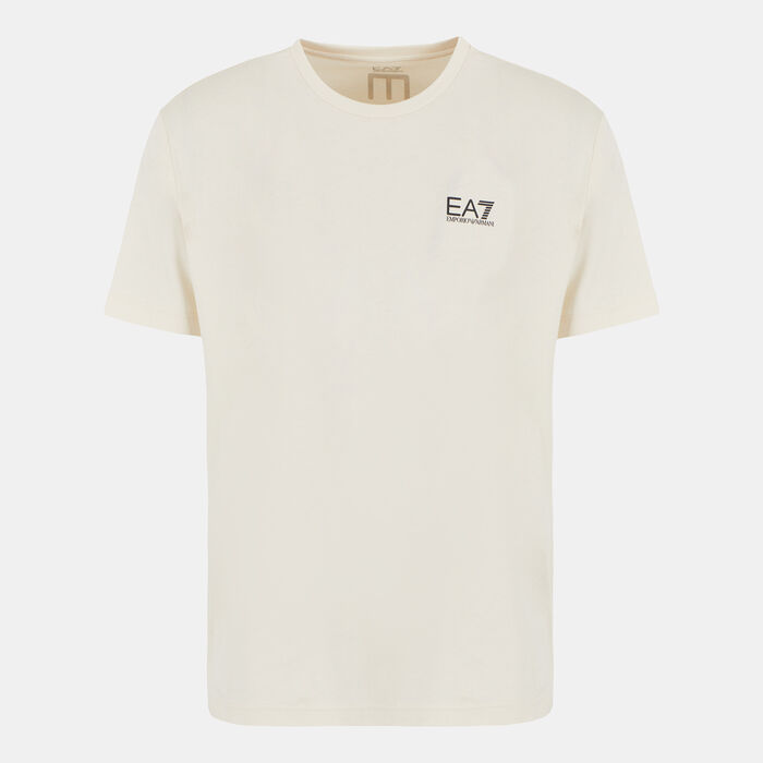 EA7 Emporio Armani Men's Train Logo Series T-Shirt Beige image number 0