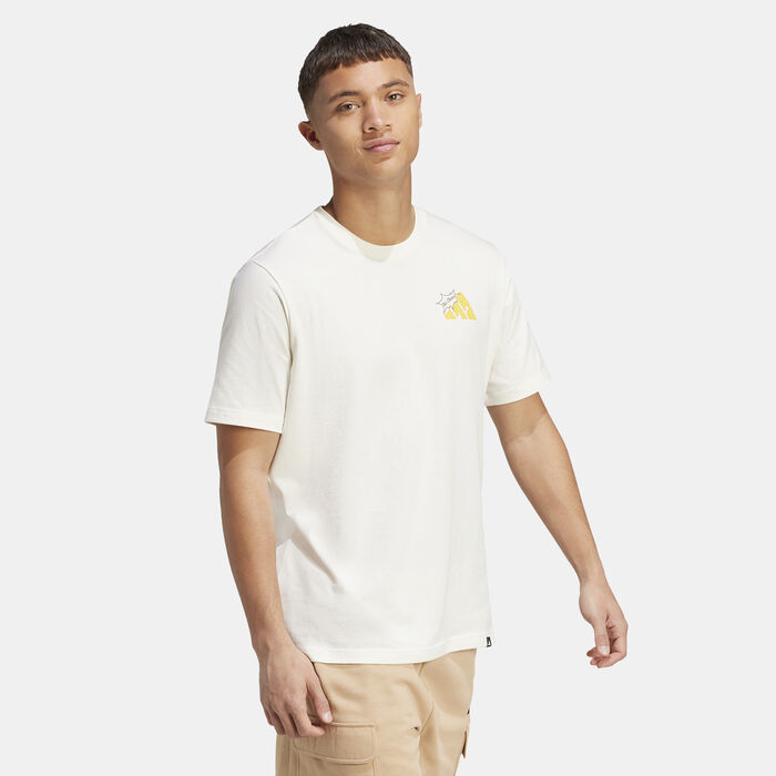 adidas Men's Food Grilled Cheese Graphic T-Shirt White image number 2
