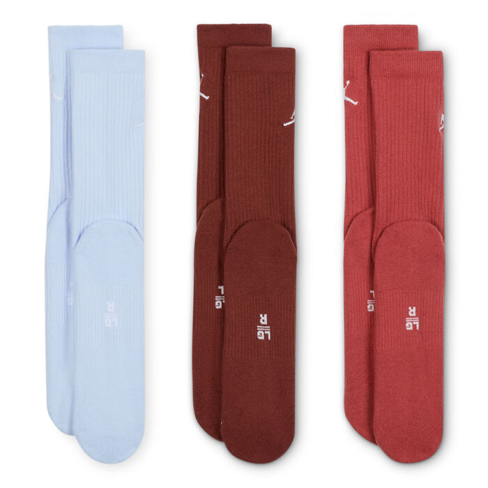 Jordan Everyday Crew Socks (3 Pairs) Multi-Color Jordan Everyday Crew Socks (3 Pairs) Multi-Color image number 2