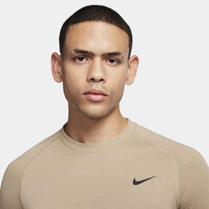 Nike Men's Dri-FIT Flex Rep Training Top Beige Nike Men's Dri-FIT Flex Rep Training Top Beige image number 2