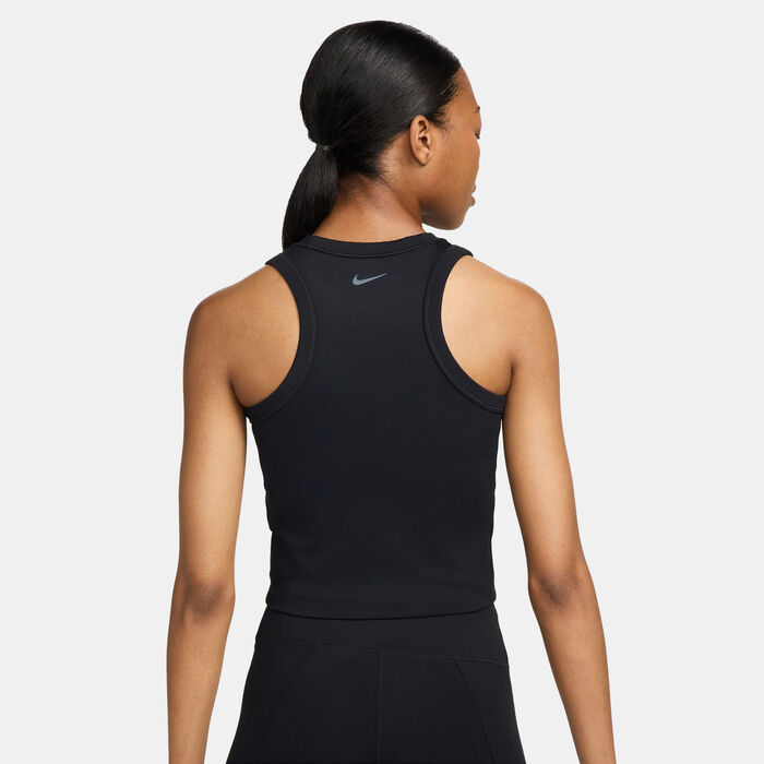 Nike Women's One Dri-FIT Training Crop Top Black Nike Women's One Dri-FIT Training Crop Top Black image number 1