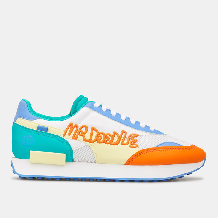PUMA Men's X Mr Doodle Future Rider Shoe White PUMA Men's X Mr Doodle Future Rider Shoe White image number 0